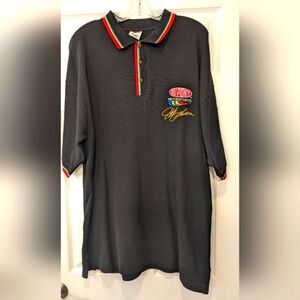 Winner's Circle black Vintage DuPont NASCAR polo shirt Jeff Gordon racing size L